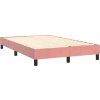 Box spring postel s matrací 120 x 200 cm samet [3141537] (Barva Tmavě moddrá)