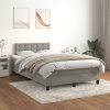 Box spring postel s matrací 120 x 200 cm samet [3141537] (Barva Tmavě moddrá)