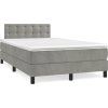 Box spring postel s matrací 120 x 200 cm samet [3141537] (Barva Tmavě moddrá)