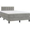 Box spring postel s matrací 120 x 200 cm samet [3141537] (Barva Tmavě moddrá)