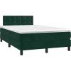 Box spring postel s matrací 120 x 200 cm samet [3141537] (Barva Tmavě moddrá)