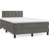 Box spring postel s matrací 120 x 200 cm samet [3141537] (Barva Tmavě moddrá)