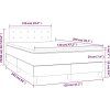 Box spring postel s matrací 120 x 200 cm samet [3141537] (Barva Tmavě moddrá)