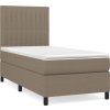 Box spring postel s matrací 90x200 cm textil [3141909] (Barva Taupe)