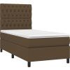 Box spring postel s matrací 90x200 cm textil [3141989] (Barva Taupe)