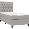 Box spring postel s matrací 90x200 cm textil [3141989] (Barva Taupe)