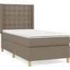 Box spring postel s matrací 80 x 200 cm textil [3132266] (Barva Tmavě šedá)
