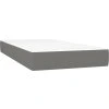 Box spring postel s matrací 80 x 200 cm textil [3137430] (Barva Tmavě šedá)