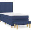Box spring postel s matrací 80x200 cm textil [3137271] (Barva Černá)