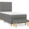 Box spring postel s matrací 80 x 200 cm textil [3137271] (Barva Černá)