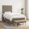 Box spring postel s matrací 80 x 200 cm textil [3137271] (Barva Černá)