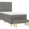 Box spring postel s matrací 80x200 cm textil [3137271] (Barva Černá)