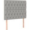 Box spring postel s matrací 90x200 cm textil [3128174] (Barva Tmavě šedá)