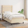 Box spring postel s matrací 90x200 cm textil [3128174] (Barva Tmavě šedá)