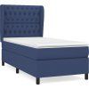 Box spring postel s matrací 90x200 cm textil [3128174] (Barva Tmavě šedá)