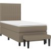 Box spring postel s matrací 80 x 200 cm textil [3136713] (Barva Taupe)