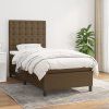 Box spring postel s matrací 80x200 cm textil [3142050] (Barva Tmavě šedá)
