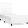 Rám postele s čelem 90x200 cm umělá kůže [3125428] (Barva Bílá)