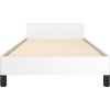 Rám postele s čelem 90x200 cm umělá kůže [3125428] (Barva Bílá)