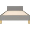 Rám postele s čelem 90x190 cm textil [3125179] (Barva Světle šedá)