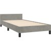 Rám postele s čelem 90x190 cm samet [3125788] (Barva Světle šedá)