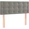Box spring postel s matrací 90x200 cm samet [3141523] (Barva Černá)