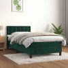 Box spring postel s matrací 90x200 cm samet [3141523] (Barva Černá)