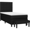 Box spring postel s matrací 90x190 cm textil [3136559] (Barva Černá)