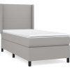 Box spring postel s matrací 80 x 200 cm textil [3131227] (Barva Černá)