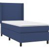 Box spring postel s matrací 80 x 200 cm textil [3131227] (Barva Černá)