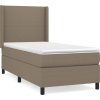 Box spring postel s matrací 80 x 200 cm textil [3131227] (Barva Černá)