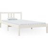 Rám postele masivní dřevo 100 x 200 cm [814875] (Barva Bílá)