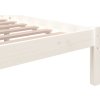 Rám postele masivní dřevo 100 x 200 cm [814875] (Barva Bílá)