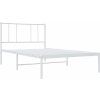 Kovový rám postele s čelem 80 x 200 cm [352520] (Barva Bílá)
