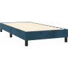 Box spring postel s matrací 90x190 cm samet [3130992] (Barva Tmavě šedá)