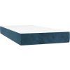 Box spring postel s matrací 90x190 cm samet [3130992] (Barva Tmavě šedá)