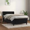Box spring postel s matrací 90x190 cm samet [3130992] (Barva Tmavě šedá)