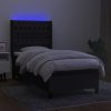 Box spring postel s matrací a LED 90x200 cm textil [3138529] (Barva Taupe)