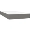 Box spring postel s matrací 90x190 cm textil [3128486] (Barva Tmavě šedá)