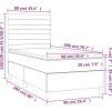 Box spring postel s matrací a LED 90x200 cm samet [3136162] (Barva Tmavě šedá)