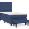 Box spring postel s matrací 80 x 200 cm textil [3136630] (Barva Tmavě šedá)