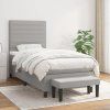Box spring postel s matrací 80 x 200 cm textil [3136630] (Barva Tmavě šedá)