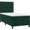 Box spring postel s matrací a LED 80x200 cm samet [3136270] (Barva Tmavě šedá)