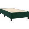 Box spring postel s matrací a LED 80x200 cm samet [3136270] (Barva Tmavě šedá)