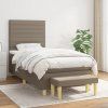 Box spring postel s matrací 80 x 200 cm textil [3137196] (Barva Světle zelená)