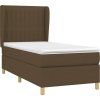 Box spring postel s matrací 90x190 cm textil [3128645] (Barva Světle šedá)