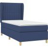 Box spring postel s matrací 90x190 cm textil [3128645] (Barva Světle šedá)