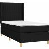 Box spring postel s matrací 90x190 cm textil [3128645] (Barva Světle šedá)
