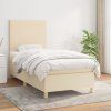 Box spring postel s matrací 90x190 cm textil [3142141] (Barva Taupe)