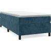 Box spring postel s matrací 90x200 cm samet [3144658] (Barva Tmavě šedá)